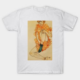 Egon Schiele - The Green Stocking 1914 T-Shirt